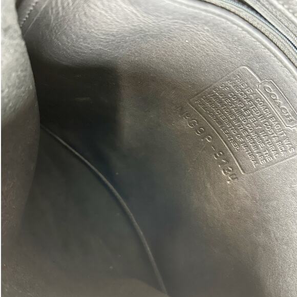 Vintage Coach Legacy Slim Hippie Leather Flap Saddle Crossbody Bag 9134 Black - Picture 11 of 16